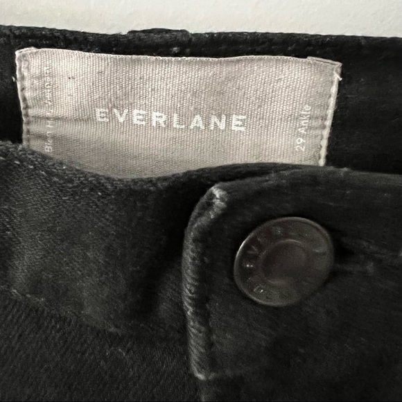 Everlane High Rise Skinny Jeans Ankle Length (Cropped) Black Denim - Picture 3 of 3
